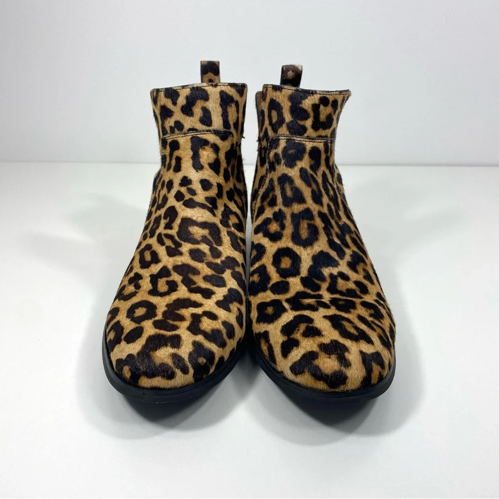 Franco Sarto Bernie 2 Leopard Animal Print Calf
Hair Leather Ankle Boots 9 - Picture 4 of 11